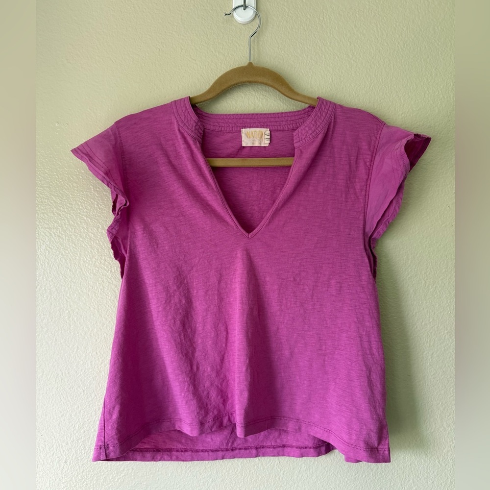 NATION LTD Constance V Neck Top - Picture 2 of 5